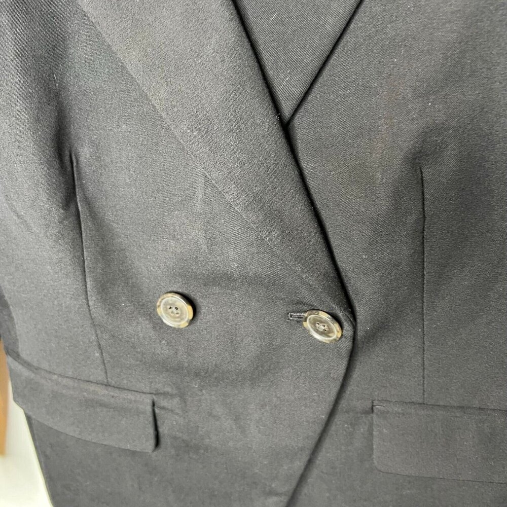 J.Crew $248 Petite Devon Blazer Bi-Stretch Cotton Blend Black Size P00 BP413 - Picture 4 of 9